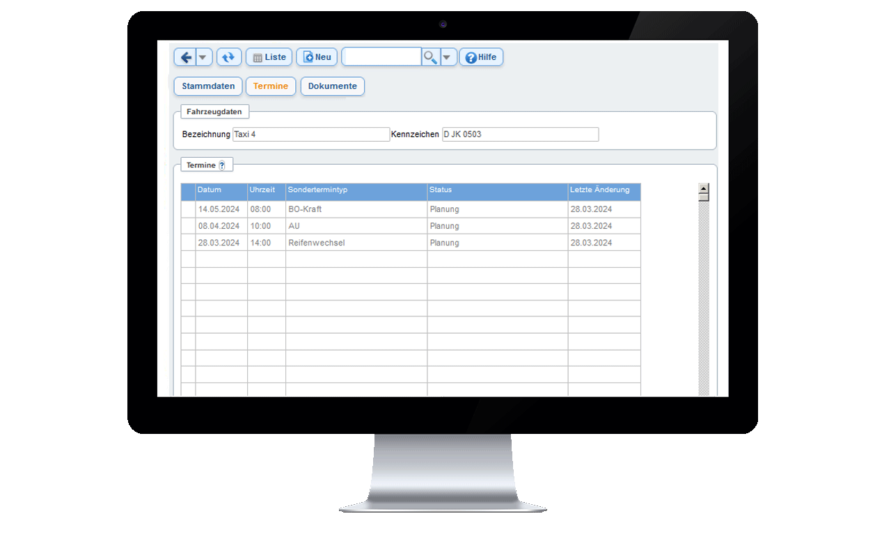 Terminverwaltung Terminverwaltung