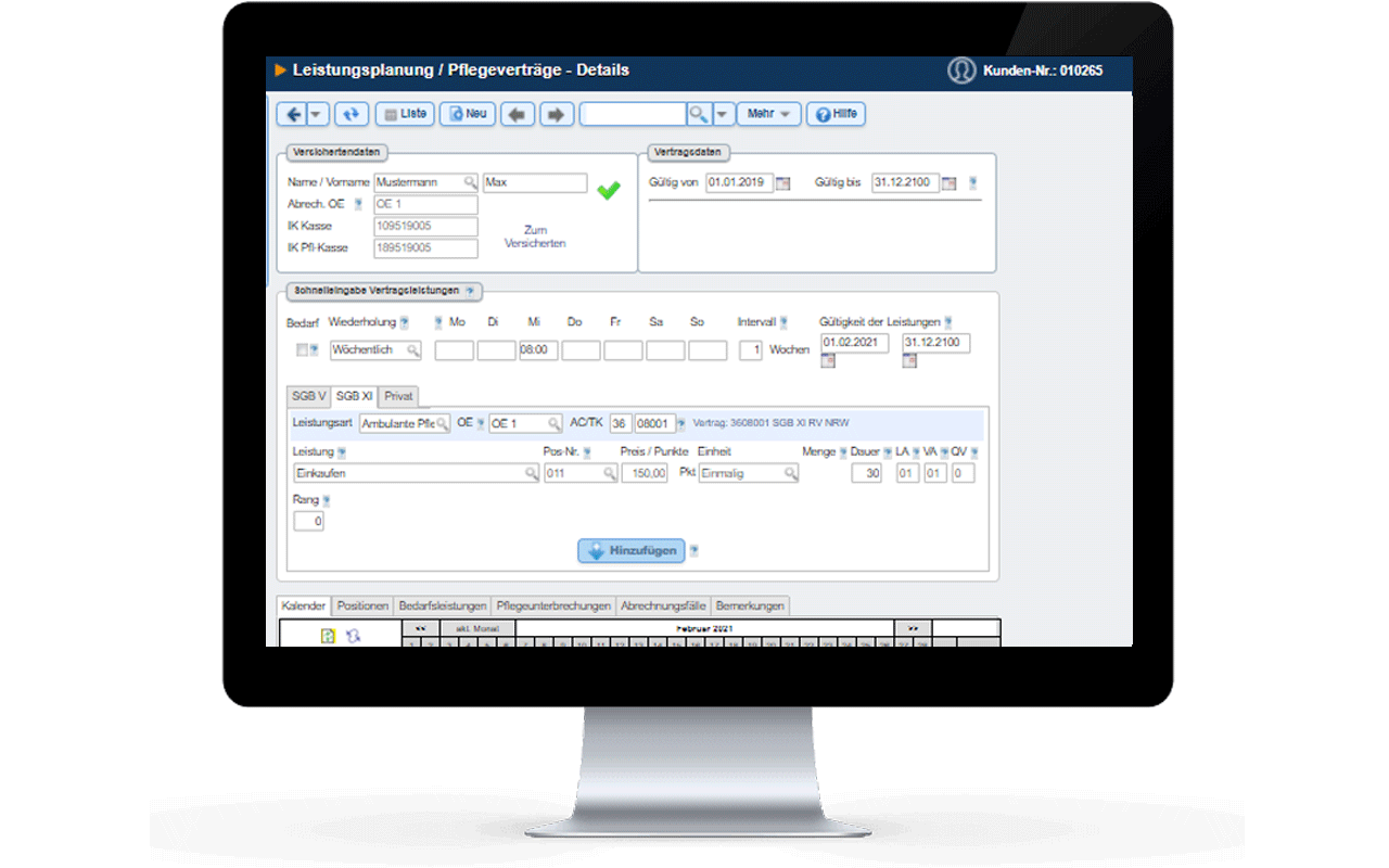 Abrechnungsfälle Leistungsplanung Abrechnungsfälle Leistungsplanung