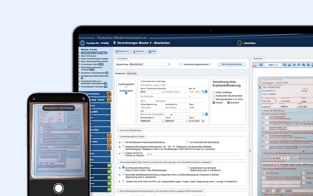 Krankentransportsoftware Krankentransportsoftware