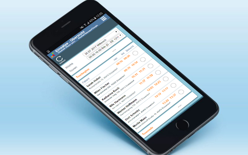 Mobil App Tourenplanung Mobil App Tourenplanung